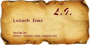 Loisch Inez névjegykártya